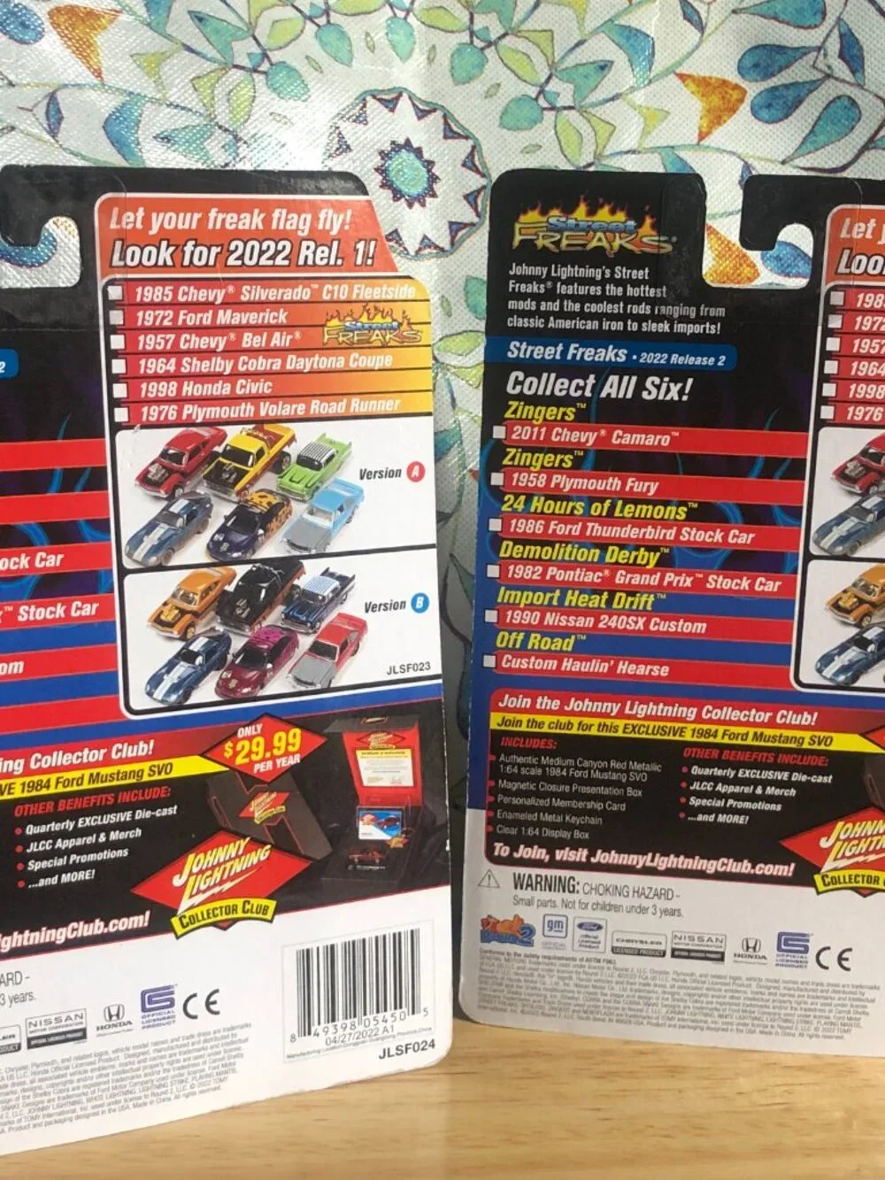 Johnny Lightning Street Freaks Lot of 2 Factory Sealed 1:64